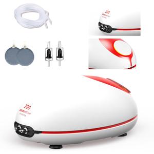 1.5w Ultra Quiet Aquarium Air Pump, Aquarium Aerator Adjustable Airflow, Single Hole Suitable for 40 to 70 GPH Fish Tank