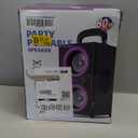 Bluetooth Speakers, 80W(Peak) Wireless TWS Portable Bluetooth Speaker, Beat-Driven Lights, 100dB Loud Stereo Speaker with BassUp, Speakers with Subwoofer for Outdoor, Party, Camping (DeepBlack)