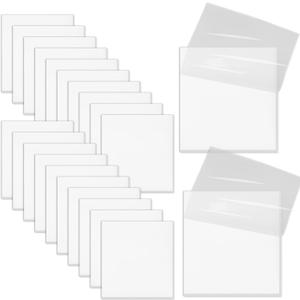 1100 Sheets Transparent Sticky 2x2 Inch Notes, Mini Translucent Self-Adhesive Clear See Through Sticky Post Memo Reminder Note for Office Woman School Classroom Student Supplies Tabs 22 Pads White