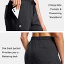 G Gradual Women's 30"/32"/34" Inseam Tall Sweatpants Cotton Joggers with Zipper Pockets Yoga Lounge Athletic Pants for Women (M)