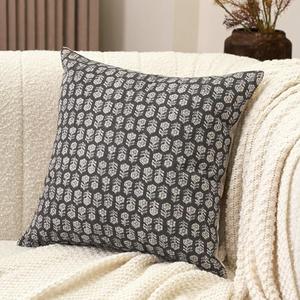 Amor Virisso Floral Pillow Covers 18x18 Couch Pillows for Living Room Farmhouse Neutral Pillow Covers Decorative Throw Pillow Covers Accent Sofa Pillows 1PC, Black Amor Virisso Floral Pillow Covers 18x18 Couch Pillows for Living Room Farmhouse Neutral Pillow Covers Decorative Throw Pillow Covers Accent Sofa Pillows 1PC, Black