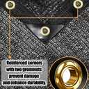 E.share 40%-50% Black Sun Shade Cloth for Garden - 12Ft X 18Ft Mesh Tarp with Grommets for Vegetables, Greenhouse, Plants, Patio, Chicken Coop, Barn & Kennel
