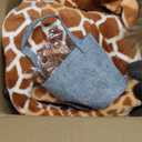 Giant Stuffed Giraffe Animal Set, 47 Inch Large Giraffe Plush Toy for Kids with Bird & Basket & Leaves & Card, Toddler Lifelike Standing Toys Stuffed Animal Gift for Girls Boys