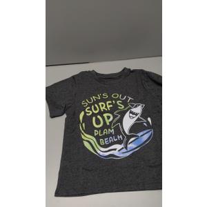 Toddler Boys Shark Short Sleeve Shirt Summer Graphice Cotton T-Shirt Tops Tees for 5 Years Old