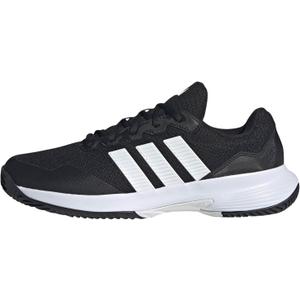 Adidas Men's Gamecourt 2 M, Black/ White/ Silver Metallic, 10