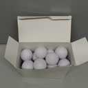 Junkin 24 Pcs Foam Golf Practice Balls Realistic Feel and Flight Training Sport Balls Elastic Soft Foam Golf Balls for Indoor or Outdoor Backyard Training (White)