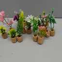 Fridge Magnets-Mini Artificial Plants Refrigerator Magnets Potted Magnet Stickers Cute for White Boards Home Office Decor (16)