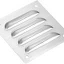 PATIKIL 4 x 4 Inch Vent Cover, 304 Stainless Steel Screen Air Grille Ventilation Cover HVAC Louvered Grill for Home Kitchen Bathroom Wall Ceiling
