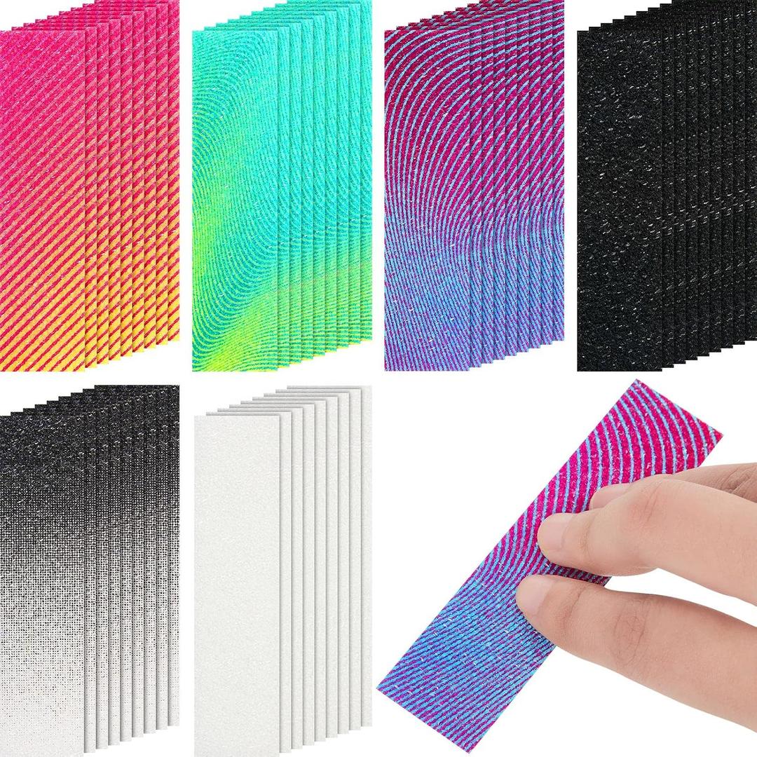 Gersoniel 72 Pcs Anxiety Sensory Stickers Calm Stickers Adhesive Textured Mental Health Strips Mindfulness Fidget Decals Stress Anxiety Relief Items for Desk Therapy Office Counselor(Gradient)