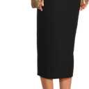 Norma Kamali Straight Skirt to Midcalf (Black, XS)
