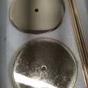 Gold Taper Candle Holder Set of 6, Brass Gold Tall Candlestick Holders, Metal Vintage Candle Stickers Long Holder Set, Pillar Decorative Candle Holder Fits 3/4 Inch Candle