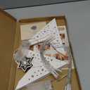 minkissy 2pcs Christmas Star Lamp Shade Hollow Out 9 Pointed Paper Star Lantern Ceiling Hanging Lamp Shades Covers Pendant for Xmas Wedding Holiday Party White