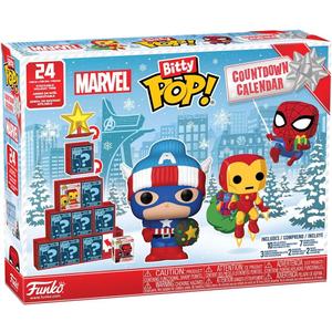 Funko Pop! Bitty Countdown Calendar: Marvel Comics - 24 Days of Surprises - Collectible Vinyl Mini Figures - Mystery Box - Gift Idea - Holiday Present for Kids - Christmas or Birthday Countdown