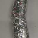 Whaline 2Pcs Christmas Artificial Garlands, 15.7Ft Xmas Berry Holly Leaves Garland Faux Greenery Garlands Winter Snowy Red Berries Hanging Vine for Wedding Party Home Decoration