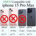 Weonmov Compatible for iPhone 15 Pro Max Case Glitter Clear Paw Love Heart [ Compatible with MagSafe ] [ Strong Magnetic ], Full Camera Lens Protection Soft Slim Thin Cute Phone Case - Black