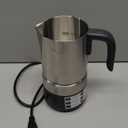 Milk Frother and Steamer [Upgraded], AMZCHEF All-in-1 Detachable Frother for Coffee 600W, Automatic Warm and Cold Foam Maker, Stainless Steel Jug, Dishwasher Safe, LED Display (Silver)