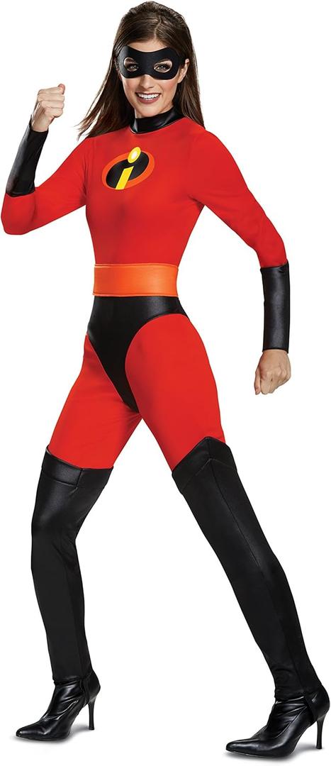 Disguise The Incredibles Mrs. Incredible Classic Costume, Official The Incredibles Adult Costume (M (8-10))