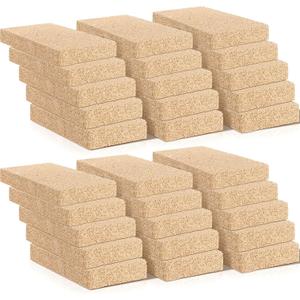Ripeng 30 Pcs Insulating Fire Brick 3200F Rated Wood Stove Fire Bricks for Fireplaces Blacksmith Forges Heat Oven Kilns Insulation Block for Metal Clay Firing, Jewelry Soldering (9 x 4.5 x 1.25 Inch)