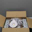 Adetu 4 inch Gimbal Led Recessed Lights, 360+90 Adjustable Directional Recessed Lighting, 2700K/3000K/3500K/4000K/5000K Dimmable Retrofit Eyeball Can Lights with Jbox, ETL(White,12 Pack)