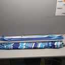 7FT Striped Beach Umbrella, Aluminum Alloy Pole, Polyester Silver Gel Umbrella, Outdoor Wind and Sun Shade Umbrella,UV Personal Sun Umbrella(Green (Without Silver Gel))