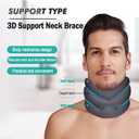 BingboPro® Neck Brace for Neck Pain and Support, Adjustable Soft Foam Cervical Collar Neck Support Brace for Sleeping, Pain Relief, Collar Cervical Stabilizer for Men Women, M