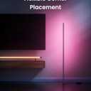 SwitchBot Floor Lamp with Matter, RGB, Warm Cool White, Corner Floor Lamp Compatible with Apple Home, Alexa, Google Home, 1200lm, Music Sync, Scene Modes, 16 Million Colors for Living Room Bedroom