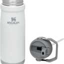 STANLEY IceFlow Flip Straw Water Bottle 22 oz | Built-In Straw for Travel and Sports | Lightweight and Leak Resistant | Insulated Stainless Steel | BPA-Free | Polar