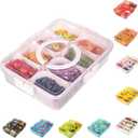 Patent Design Ribbed Snackle Box Container Divided Serving Tray with Lid and Handle -Charcuterie Container Portable Storage Organizer for Candy, Fruit, Beach, Picnics1 pcs, Pink