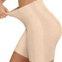 OEAK Tummy Control Shapewear for Women Seamless Girdle High Waisted Body Shaper Underwear Panty Smooth Under Dress Shapewear (Beige, L)
