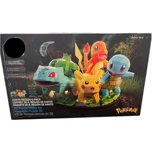 Spin Master Games 4D Build Puzzle Model Kit! Kanto Region 4-Pack in 1 Box New, Exclusive 4D Build Puzzle Model Kit! Kanto Region 4-Pack