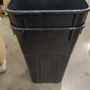 United Solutions 32 Gallon Wheeled Outdoor Garbage Can with Attached Snap Lock Lid and Heavy-Duty Handles, Black, Heavy-Duty Construction, Perfect Backyard, Deck, or Garage Trash Can, 2 Pack