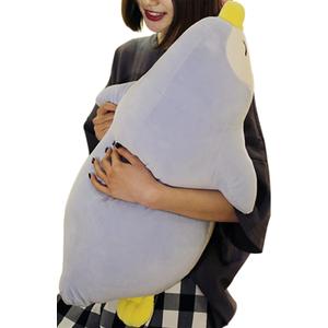 GOOC Emperor Penguin Stuffed Animals Cute Penguin Plush Doll Toys for Kids Plushies Penguin Stuffed Hugging Pillow Penguin Plush Throw Pillow Gift for Kids or Lovers (Blue, Big Penguin - 19.6 inch)