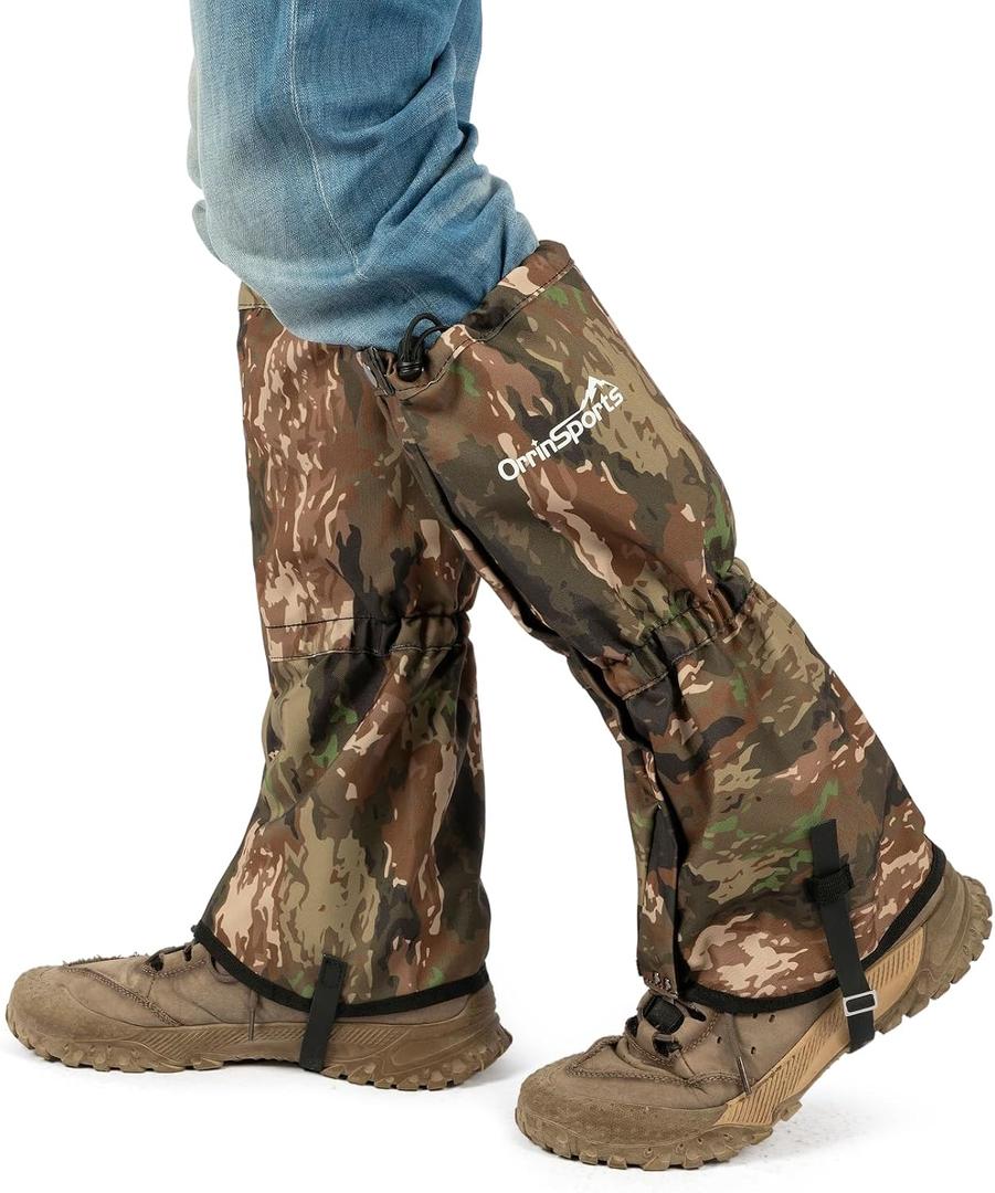Waterproof Snow Gaiters for Boots, Long Leg Gaiters for Hiking, Hunting & Outdoor Work – Anti-Snow, Anti-Water, Anti-Sand Protection, Medium