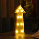 Uonlytech 3D Arrow Sign Light, Right Arrow Night Lighted Arrow Marquee Corridor Light Wall Decor for Bedroom Christmas Birthday Party