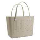 Large Rubber Beach Bag Travel Totes Mens Womens Waterproof Rubber Beach Tote for Work, Picnics, Shopping, Outdoor