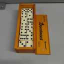 Queensell Dominos Set for Adults Dominoes - Classic Board Games, Double 6 Dominoes Family Games for Kids and Adults - Double Six Standard Dominos Set 28 Tiles with Wood Case, Juegos de Mesa