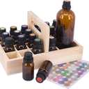 Essential Oil Storage Box Wooden Essential Oils Display Organizer Stand Holder for 15 ml Bottles Nail Polish Collection. (21 Slots)