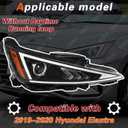 TODO Headlight Assembly Compatible with 2019 2020 Hyundai Elantra HY2503233 92102F3500 Passenger Right Side