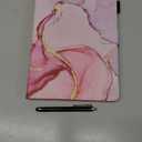 Fancity Case Fits All-New Amazon Kindle Fire HD 10 & 10 Plus (13th/11th Generation, 2023/2021 Release), PU Leather Stand Cover with Smart Auto Wake/Sleep & Pen Holder Card Slot, Marble Pink