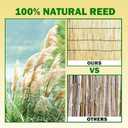 2Pcs Jollybower Natural Reed Fencing Rolls,Reed Fence Curtain, 4Ft High x 13Ft Long Reeds Screen, Decorative Fence for Garden Privacy, Balcony and Window