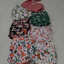 wegreeco Cloth Diapers 6 Pack with 6 Inserts & 1 Wet Bag, Washable Cloth Diapers for Babies, One Size Adjustable Reusable (Flower)