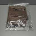 Tollpiz Short Linen Tier Curtains Rod Pocket Semi Sheer Half Kitchen Curtain Burlap Light Filtering Thick Linen Drapes for Bathroom, 30 x 24 Inches Long, Brown, Set of 2 Panels