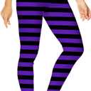 Deerose Halloween Women Costume Leggings Thanksgiving High Waist Tight Pants (Orange, S)