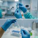 3 x Nitrile Exam Gloves, Disposable Gloves Latex Free for Medical Care, First Aid, Cleaning, Food Prep,100 Count, Blue (Blue, XL)