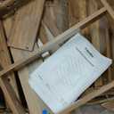 Adirondack Side Table, Double Outdoor Side Tables 16.5" Solid End Tables, Small Outdoor Coffee Table Pine Wood Weather Resistant for Patio, Backyard,Pool (16-Dark Brown, Set of 1)