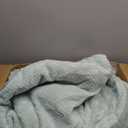 UGG Remina Comforter Set 5 Piece Bed in a Bag with Throw Blanket, Decorative Pillow, Shams, and Reversible Comforter Hypoallergenic Washable Luxury Fluffy Bedding, Full/Queen, Blue-Green Clear Creek