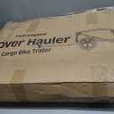 Retrospec Rover Hauler Bike Cargo Trailer - Foldable Frame with Weather-Resistant Fabric & 80lb Capacity - Universal Bike Trailer for 20-29in Wheels - Includes Safety Flag & D-Ring Anchors