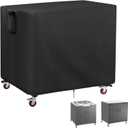 Prep Table Cover for Movable Dining Cart Table, 38inch Outdoor BBQ Cart Cover Bar Tool Cart Covers Cooler Covers - 38"L27"W39"H, Black