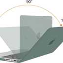 MOSISO Compatible with MacBook Pro 14 inch Case M5 2026 M4 2025 M3 M2 M1 2024-2021 A3427 A3426 A3434 A3112 A3185 A3401 A2918 A2992 A2779 A2442,Hard Case&Keyboard Skin&ScreenFilm&Pouch, Midnight Green