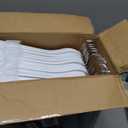 HOUSE DAY White Wooden Hangers 30 Pack, Solid Wood Hanger with Non Slip Pant Bar, Heavy Duty Wooden Coat Hanger for Closet, Smooth Finish Wood Clothes Hangers for Shirts, Suits Jackets, Dress